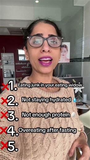 Doing intermittent fasting but not seeing results?you might be making these mistakes #fatloss#fyp#