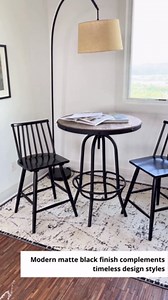 East at Main 100% Solid Wood Counter Stools - 18" W x 21" D x 37.5" H Spindle Back - Handcrafted Set of 2 Modern Wooden Counter Stool for Kitchen Farmhouse Dining Room Furniture 22.75" Seat Height