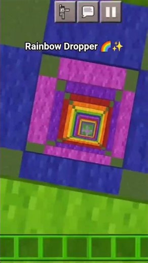 Rainbow Dropper #minecraft #minecraftshorts #memes #gaming #minecraftmemes #rainbow #rainbowdropper