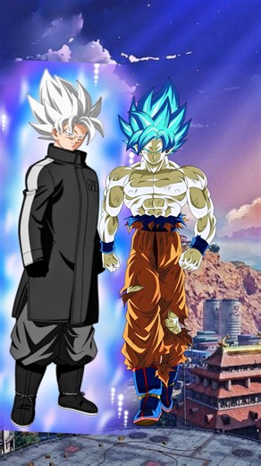 Goku Black with SAB Jacket by obsolete00...vs Goku (UGM/DBS) SSJ Blue Universal traje...♾️💢♾️💢♾️💢♾️💢