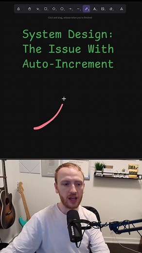 Auto-increment IDs cause major challenges when scaling a system across multiple distributed databases. In a single database auto-incrementing a number by one for each new record is simple and consistent. When you distribute the data across multiple servers they can no longer easily coordinate the next number. One solution is to configure each server with a unique starting offset and a fixed increment step. For example with three servers the first starts at one the second at two and the third at