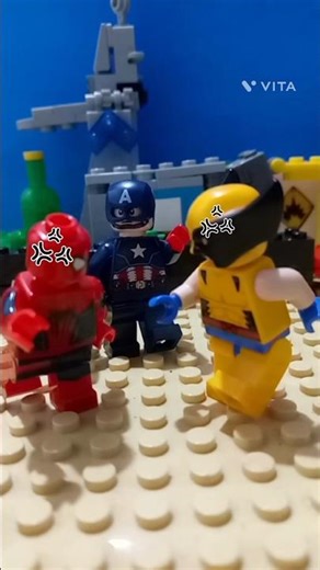 spiderman vs Wolverine #lego #marvel