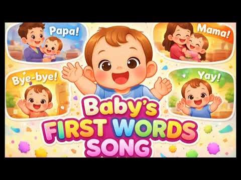 Baby’s First Words Song | Learn First Words for Babies & Toddlers #babyfirstword #babyfirstwords