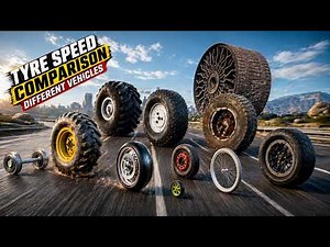 Wheels Top Speed Comparison of Vehicle | Fastest Tyres in the World | speed comparison