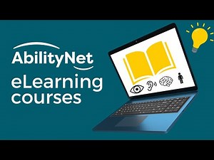 Promote Accessibility with AbilityNet's eLearning courses