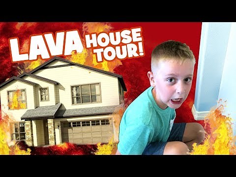 The Floor is Lava House Tour Edition! Family Fun Challenge by K-City