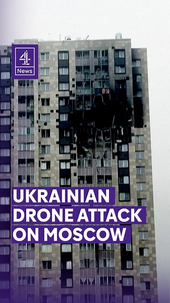 Ukrainian drone attack on Moscow #Ukraine #Russia