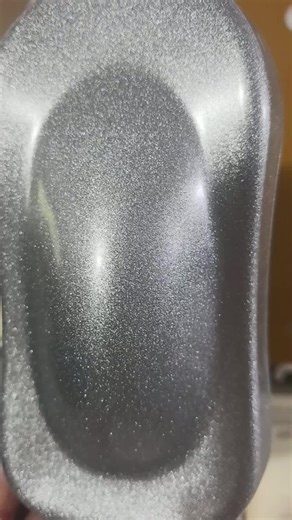 Sample display of flash silver metal powder coating car model #Powdercoating #manufacturer #Kazakhstan #Wanbangmetalpowdercoatingmaterial