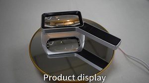 Rechargeable Vision Aid with Light Low Vision Reader for the Elderly and Children Portable Handheld Magnifying Glass