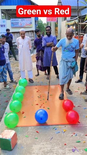 Green vs Red Balloon Race | Who Sends the Blue Balloon?