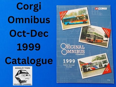 Corgi Orig Omnibus Company Oct-Dec 1999 1:76 diecast bus catalogue full look through, Mangley Town