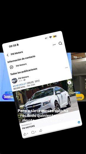 Funa a Felipe Melhuish on Instagram: "🚨 REPORTAJE BOMBA EN “LA TARDE ES NUESTRA” (T13): EL MISMO MODUS OPERANDI Y SU PELIGRO OCULTO 🚨 En este reportaje de “La Tarde es Nuestra” en T13 se expone, según denuncias de afectados, el mismo esquema repetido en FMelhuish Motors (Tomás Moro 640, Las Condes): consignas tu vehículo, Felipe Melhuish lo vende rápido... y nunca te paga el total. Solo pagos parciales mínimos para dilatar. Pero aquí la diferencia y el peligro real: presuntamente, a todo aquel