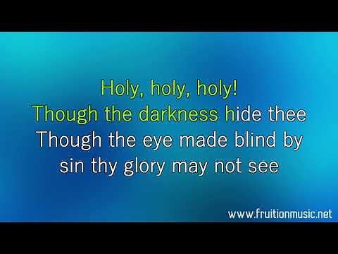 Holy Holy Holy (Hymn) [Eb] [Instrumental w/ Lyrics]