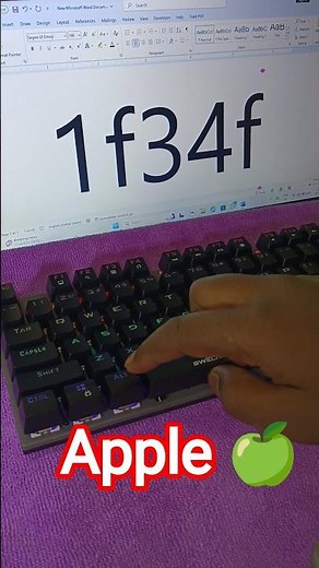 How to make apple 🍎 symbol in msword#shorts#short#ytshorts#viral#trending#computer