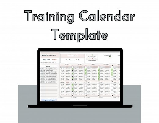Training Calendar Template: Employee Training Tracker in Google Sheets - Etsy Australia