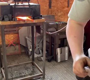 The big assemble has begun! A bit of hydraulic riveting for you, that’s how I do it! #blacksmithing #forging #britishindustry #industry #hydaulicpress #squish #forged #joinery #satisfying #madeinuk #craft