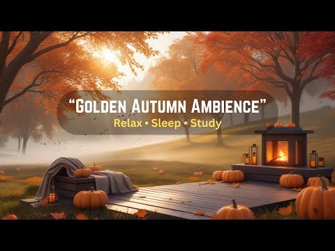 🍂 Peaceful Autumn Morning Ambience | Cozy Outdoor Fall Scenery with Nature Sounds