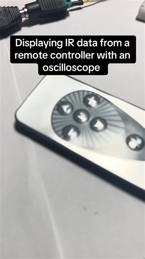 Displaying IR data from a remote controller with an oscilloscope #project #diy #electronics #learnontiktok #fyp