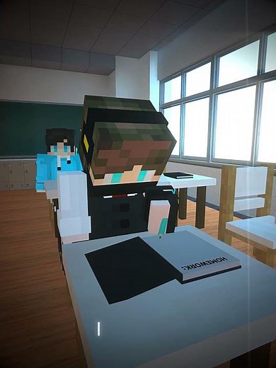 Minecraft When teacher checking your homework