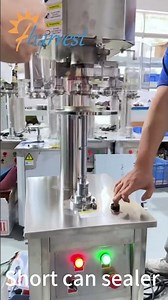 Semi Automatic Can Sealing Machine,Short Can Closing Machine , Easy Open Lid Seaming Machine Factory