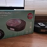 MONODEAL Portable CD Player Boombox with 2 * 3W Speakers, Bluetooth Transmitter & Speaker 2-in-1, FM Radio CD Player Combo for Car/Home, AUX/USB/MP3/WMA, Remote Control & Headphone Jack