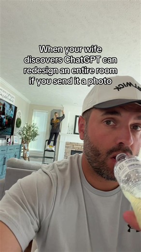 No room is safe in our home now... 😳😵‍💫🤣 #chatgpt #couple #comedy #fyp