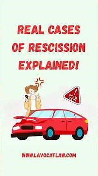 3 Real-Life Examples of Rescission in Contract Law