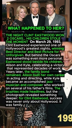 THE NIGHT CLINT EASTWOOD WON 2 OSCARS… HIS CHILDREN STOLE THE MOMENT ❤️🏆 #shorts