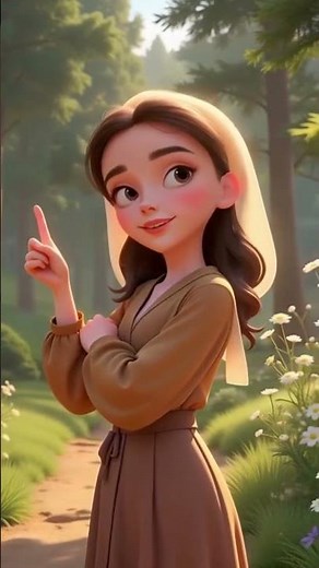 Watch Little Red Riding Hood's Joyful Journey Begin in the Sun-Drenched Forest!