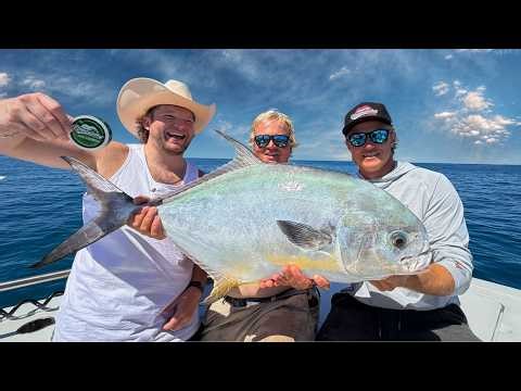 We Took Cheddy Offshore… Then THIS Happened (Goliath Grouper + Permit Frenzy)