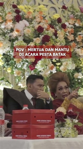 Mertua dan menantu ngomongin apa nih 😅🤭#judika #pestabatak