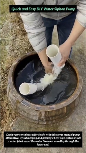 Quick and Easy DIY Water Siphon Pump