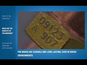 What Is Pin Marking? Benefits and Applications for Manufacturers -- GT SCHMIDT
