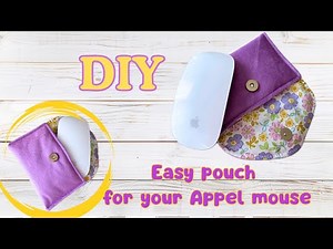 Easy stitching tutorial: Pouch for Apple Mouse | with FREE PATTERN