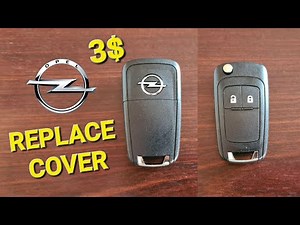 How to replace the remote control battery in the Opel Astra J