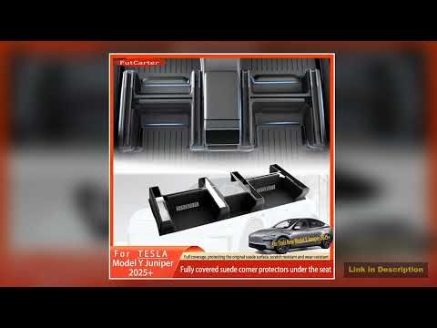 For Tesla ModelY Juniper 2025 TPE Under Seat Corner Guard Seat Slide Rails Protector Cover AntiKick