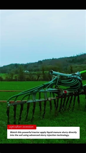 Tractor Slurry Injection on Growing Wheat | Modern Farming Technology 🚜🤖