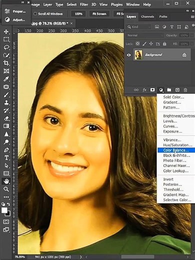 Photoshop Color Correction Tutorial(Beginner friendly #shorts