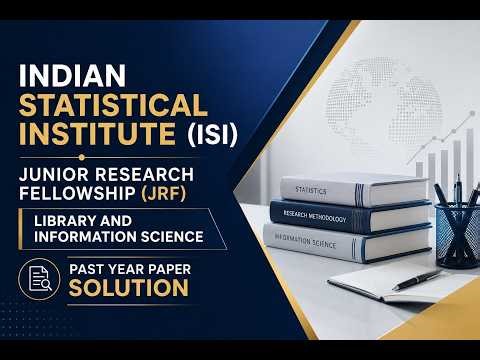 ISI JRF Library & Information Science PYQ Solution | Concept Illustration & Tricks #ISIJRF