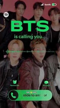BTS calling you😍on Spotify💞👀#btsarmy#shorts#viral