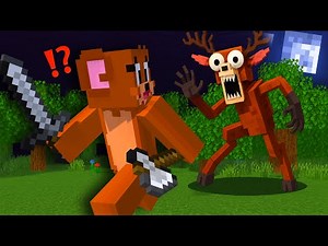 Jerry Plays : 99 Nights in the Forest Mod in Minecraft - Jerry Minecraft 👀 #minecraft