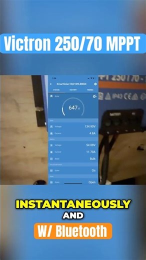 Victron 25070 Charge Controller +Bluetooth Insights!