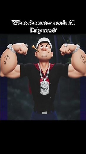 Al Popeye Drip: Cartoon Glow-Up | Viral Character Redesign!