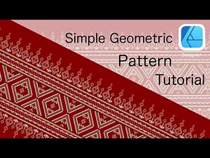 How to Ethnic seamless pattern traditional Design for clothing /in Affinity Designer/iPAD