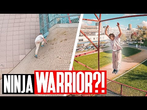 NINJA WARRIOR Challenges in der STADT! | Parkour & Fahrrad Stunts in Essen!
