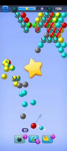 Satisfying Bubble Shooter Gameplay 🎯 Perfect Shot Challenge! #Shorts