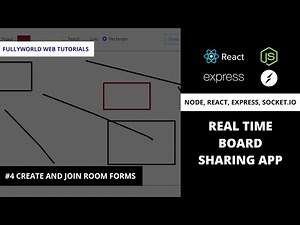 #4 Create Room and Join Room Forms UI | Node Js React Js Real-Time White Board Sharing App