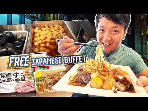 FREE BUFFET! All You Can Eat FREE JAPANESE BUFFET in Kanra Japan