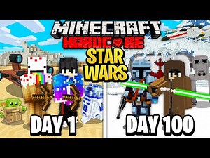 We Survived 100 Days in Star Wars in Minecraft... Here's What Happened...