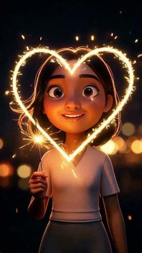 Heart Sparkler | ‪@PolloAI‬ | Template |Video Effects| Surrealism| Jesna Creative Hub |#Viral #reels